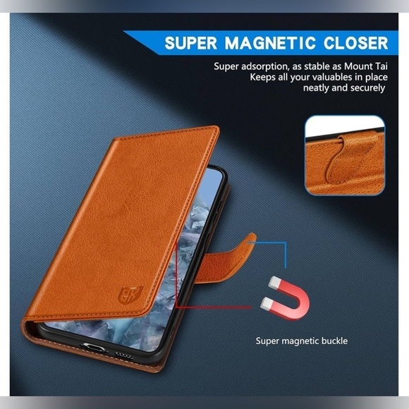 ZZXX GOOGLE PIXEL 8 PRO CASE LEATHER WALLET 6.7 INCH BEOWN TAN NEW - Picture 3 of 10